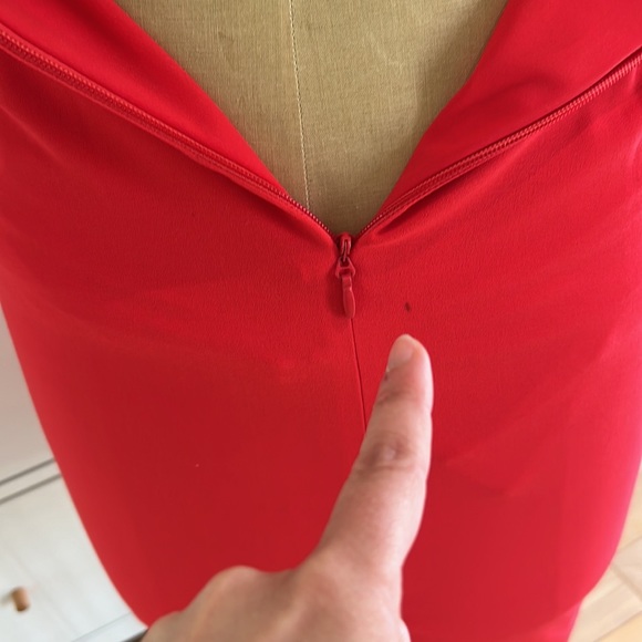 BCBG red cocktail strapless dress - Picture 10 of 13